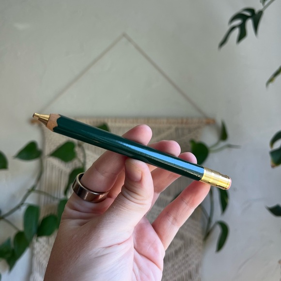 Astier de Villatte Robusto Mechanical Pencil Fine Art Green Gold Stationery - Picture 4 of 8